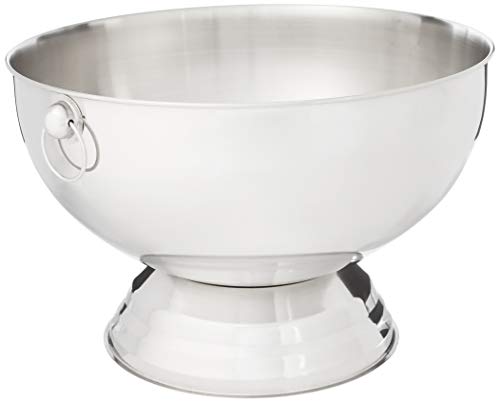 Winco SPB-35 Stainless Steel Punch Bowl with Handles, 3.5-Gallon, MediumGodinger Monterey Punch Bowl and LadleNiHome E
