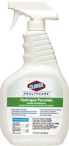 Clorox Healthcare Hydrogen Peroxide Cleaner Disinfectant, Bleach Free, 32 Fluid Ounces (Package May Vary)