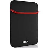 GIZGA Clublaptop Neoprene Reversible for 156inches Laptop Sleeve BlackRed
