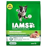 IAMS Proactive Health Adult Minichunks Dry Dog Food Chicken & Whole Grain Recipe, 38.5 lb. Bag