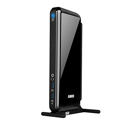 Anker Dual Display Universal Docking Station with DVI/HDMI (Up to 2048 X 1152), Audio, Gigabit Ethernet