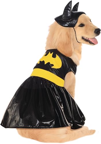 DC Comics Superheroes: Batgirl Pet Costume for Dogs or Cats by Rubies, XL