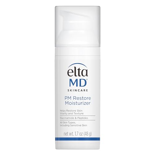 EltaMD PM Restore Face Moisturizer, Night Moisturizer for Face, Facial Cream Safe For All Skin Types, 1.7 oz Pump