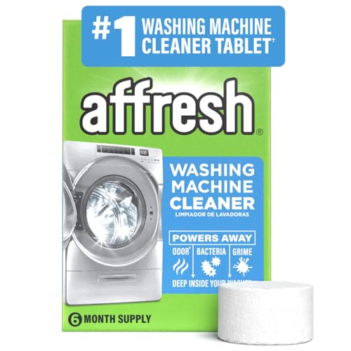 Affresh Washing Machine Cleaner, Cleans Front Load and Top Load Washers, Including HE, 6 Tablets