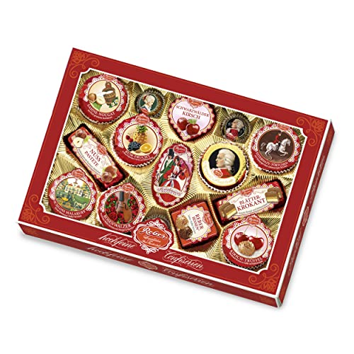(-18%) Reber Spezialitäten-Kassette – 15 hochfeine Reber Klassiker – Mit Pralinen, Echten Mozart-Kugeln, Constanze Mozart-Kugeln, Marzipan, Pasteten und Nougat