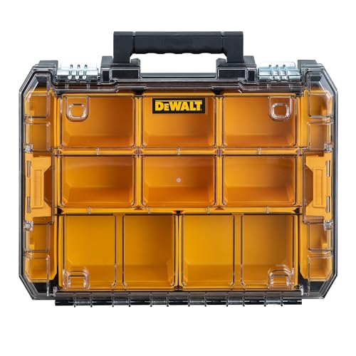 DEWALT TSTAK Tool Organizer, Small Parts and Screw Organizer Tool Box with Removable Compartments, (DWST17805)