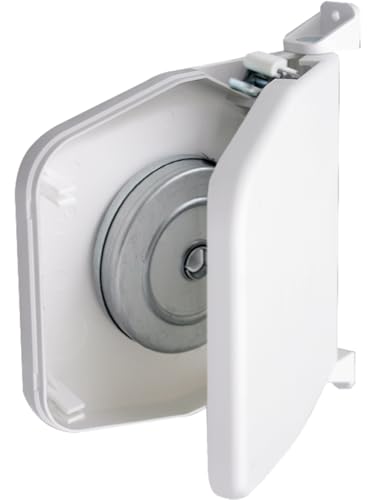 (-21%) Schellenberg 50151 Rolladen Gurtwickler Aufputz aufklappbar, System Mini, 180° schwenkbar, Lochabstand 15,5 cm Aufschraubwickler kann geöffnet werden, Weiß