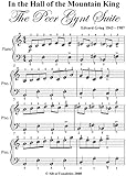 In The Hall Of The Mountain King Grieg Easy Piano Sheet Music