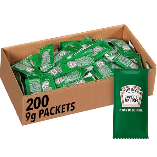 Heinz Relish Single Serve Packet (0.3 oz Packets, Pack of 200)