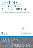 Droit Des Obligations Au Luxembourg Les Dossiers Du Journal Des Tribunaux Luxembourg T 2