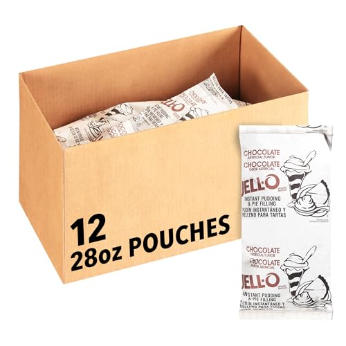 Jell-O Chocolate Flavored Instant Pudding Mix, 28 Ounce, 12 Per Case