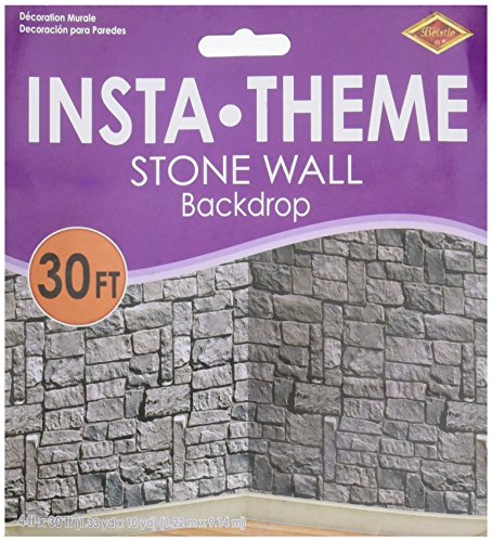 Stone Wall Plastic Backdrop