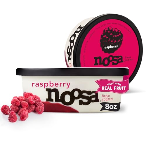 noosa, Yoghurt Raspberry, 8oz, Probiotic, Whole Milk Yogurt, Real Raspberries, No Artificial Ingredients, Gluten Free