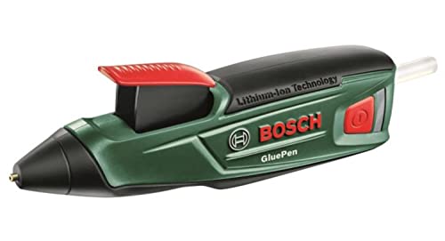 (-41%) Bosch Home and Garden Akku Heißklebepistole GluePen (Micro-USB-Ladegerät, 4x Klebestick Ultrapower, 3,6 Volt, im Karton), Grün, 11 x 6,5 x 29,5 cm