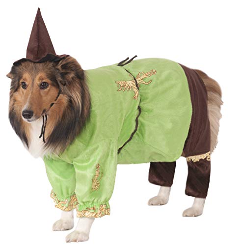 The Wizard of Oz: Scarecrow Pet Costume for for Dogs or Cats by Rubies, Medium