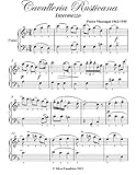 Cavalleria Rusticana Mascagni Easy Piano Sheet Music