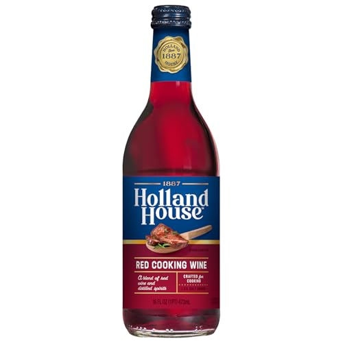 Holland House Red Cooking Wine, Ideal for Cooking, Roasting and Marinating, 16 FL OZ