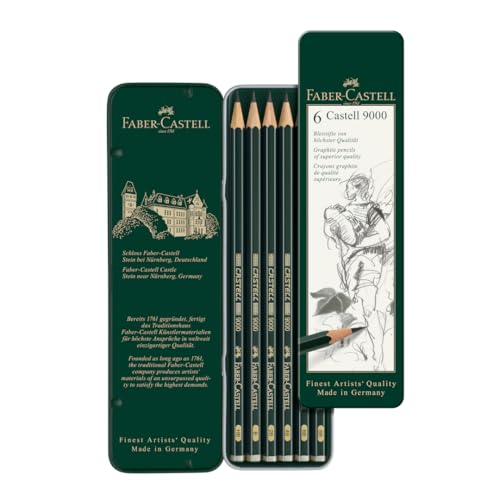 (-37%) Faber-Castell - Bleistifte Set Castell 9000 6-teilig im Metalletui