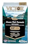 VICTOR Super Premium Dog Food – Select Ocean Fish Formula with Salmon – Omega-3 and Omega-6 Enriched Gluten-Free Dry Kibble for All Normally Active Dogs of All Life Stages, 40lbs