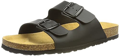 (-34%) Lico Herren Bioline Man Pantoletten, Schwarz, 42 EU