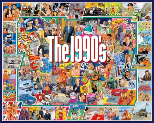 White Mountain Puzzles The 1990s - 1000 Piece Jigsaw Puzzle