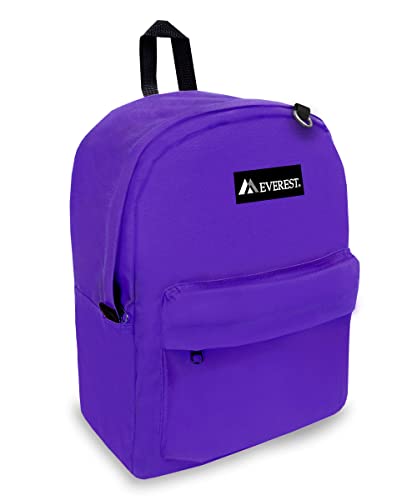 Everest Classic Backpack, Dark Purple, One Size