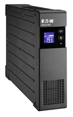 (-24%) Eaton Ellipse PRO – Line‑Interactive USV 1600 VA 1000 W – ELP1600DIN – 4× Schuko + 4× nur Überspannung, LCD, USB, AVR – Schwarz (B00CTFTL68)