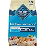 Blue Buffalo Life Protection Formula Chicken & Brown Rice Small Bite Adult Dry Dog Food, Supports Immunity with Antioxidant-Rich LifeSource Bits, Promotes Healthy Muscles, Skin & Coat Health, 15 lbs.
