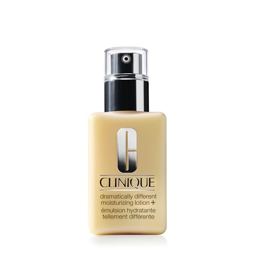 Clinique Dramatically Different Moisturizing Lotion+ | Hydrating Face Mositurizer With Glycerin and Urea | Strengthens Skin Barrier | Step 3 in 3-Step Skin Care Routine, 4.2 Fl Oz