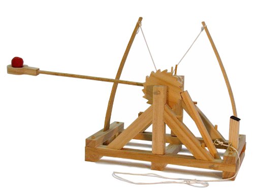 Pathfinders STEM Kits – Leonardo da Vinci Catapult kit | Trebuchet Science Kits for Kids Age 12-14 | Toys for Ages 8-13 Physics Toys | Kids Engineering kit | Learning Resource | Engineering