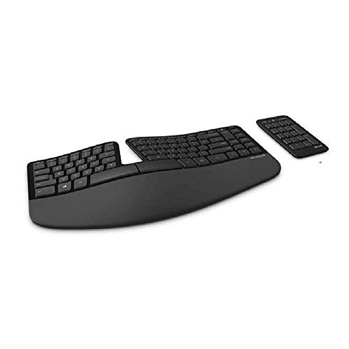 Microsoft Sculpt Ergonomic Keyboard for Business Flexible Design With a split keyboard format and