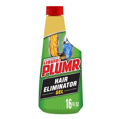 Liquid-Plumr Pro-Strength Hair Eliminator Gel Clog Remover, Hair Clog Remover and Drain Opener, Safe for All Septic Systems and Pipes, 16 fl. oz. Bottle