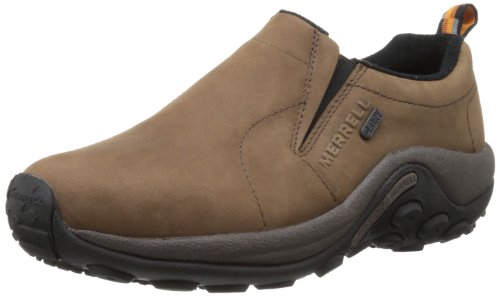 Merrell Men's Jungle Moc Nubuck Waterproof Slip-On Shoe,Brown,8 W US