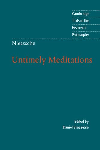 Untimely Meditations (With: Daniel Breazeale) cover