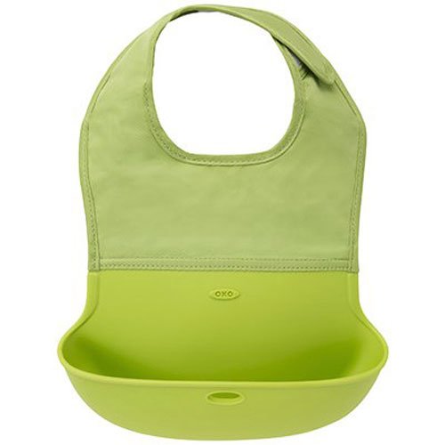 OXO Tot waterproof silicone roll-up bib