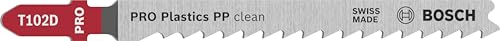 Bosch 5x Jigsaw Blade T 102 D Clean for PP (for Polypropylene, Polyethylene, Professional Accessories Jigsaw)