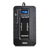CyberPower EC850LCD Ecologic UPS Battery Backup and Surge Protector, 850VA/510W, 12 Outlets, ECO Mode, Compact, UL Certified