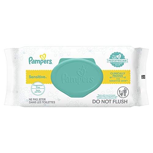 Pampers Sensitive Baby Wipes Unscented 56ct