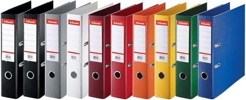 (-26%) Esselte Ordner mit Standard-Rückenbreite, 10er Pack, farblich sortiert, 624177