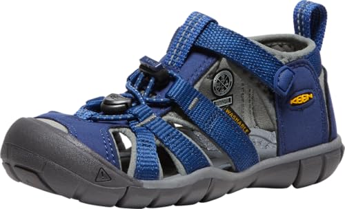 🔥 STARKER PREIS (-54%) KEEN Unisex Kinder SEACAMP II CNX Sandale BLAUE TIEFEN/GARGOYLE 31