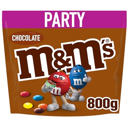 (-37%) M&M’s Chocolate Großpackung Schokolade, Knackige Schokolinsen mit bunter Zuckerhülle als Süßigkeiten, Party-Mix, 1 x 800 g
