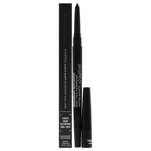 Smashbox Always Sharp Longwear Kohl Eyeliner Pencil | Self-Sharpening Cap When You Twist | Long Lasting, Waterproof Eyeliner, 0.01 Ounce, Sumatra