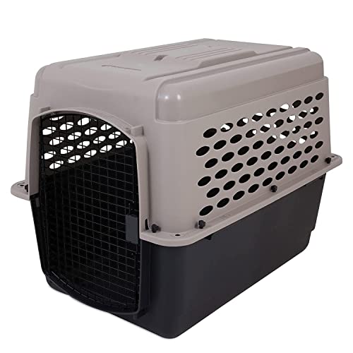 Petmate Vari Dog Kennel - Portable Dog Carriers & Crates for Large Dogs, Airline-Friendly, Durable Plastic, Pet Carrier For Home and Travel, 36 Inches, Taupe and Black