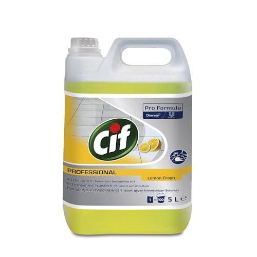 (-35%) Cif Professional Allzweckreiniger Zitrus 5L – Flüssiger Universalreiniger & Bodenreiniger, stark gegen Fett & Schmutz, Bad- & Generalreiniger mit frischem Zitrusduft