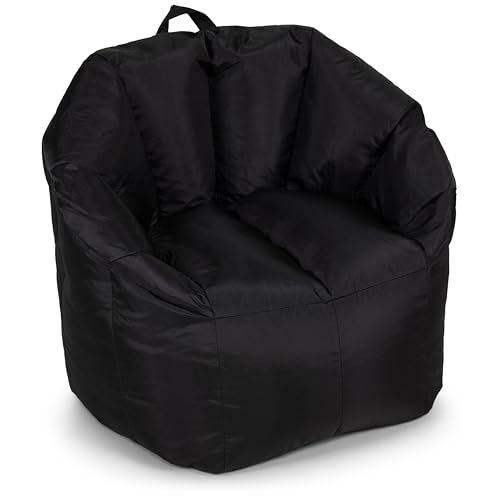 Big Joe Milano Beanbag Chair Stretch Limo Black Smartmax