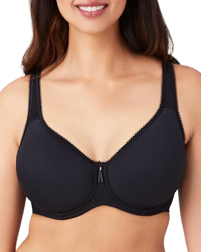 Wacoal Women's Basic Beauty Lightly Padded Underwire Full Coverage T-Shirt Bra, 853192, Black, 36G