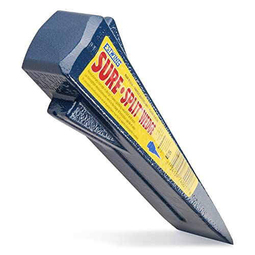 ESTWING Sure Split Wedge - 5-Pound Wood Splitting Tool with Forged Steel Construction & 1-7/8" Cutting Edge - E-5
