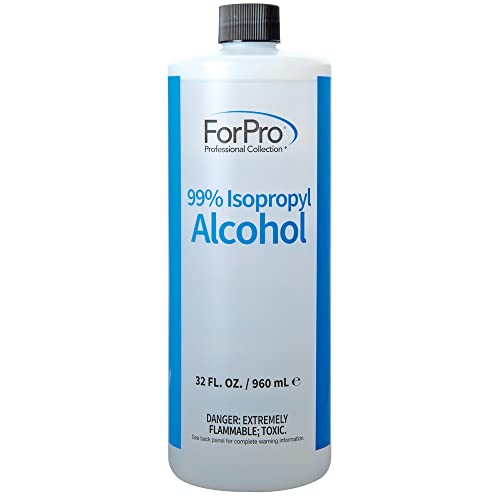 ForPro Professional Collection 99% Isopropyl Alcohol (IPA), Pure & Unadulterated Concentrated Alcohol, 32 Fl Oz (960ml)