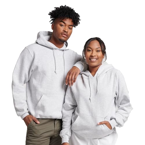 Russell Athletic Men's Dri Power Hooded Pullover Sweatshirt, Ash, Small