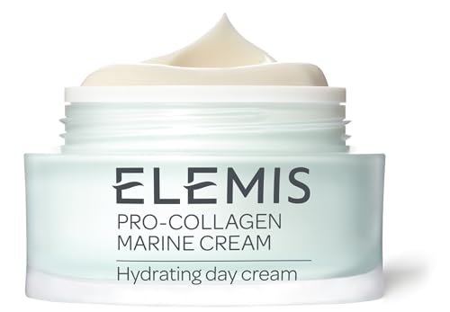 ELEMIS Pro-Collagen Marine Cream - Lightweight Anti-Wrinkle Daily Facial Moisturizer - Hydrating Gel-Cream for Fine Lines and Wrinkles - 50ml